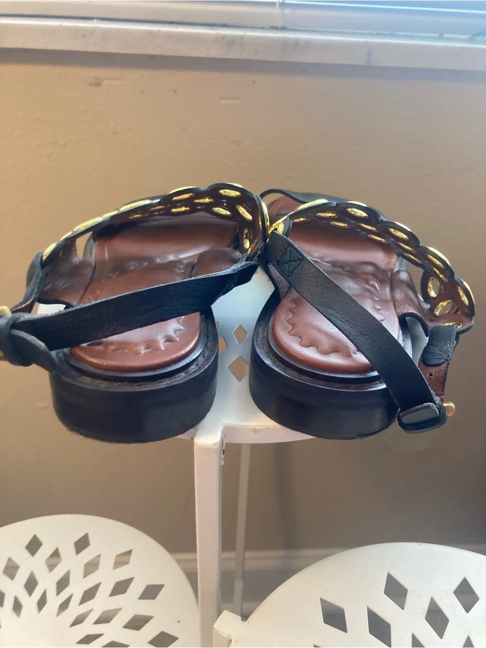 See By Chloe Steffi Leather Sandals size 37/7-7.5